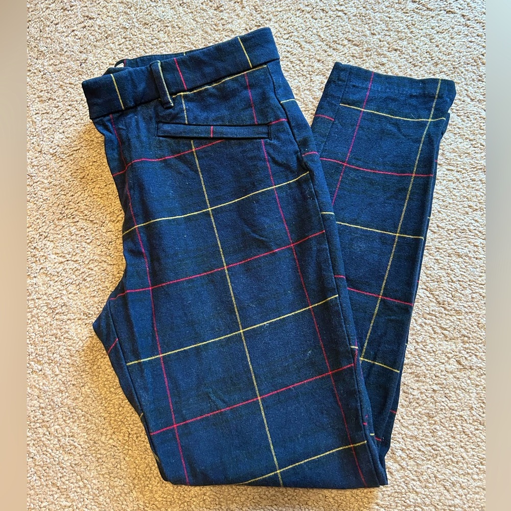 Navy Plaid Gap Dress Pants (Regular length)
